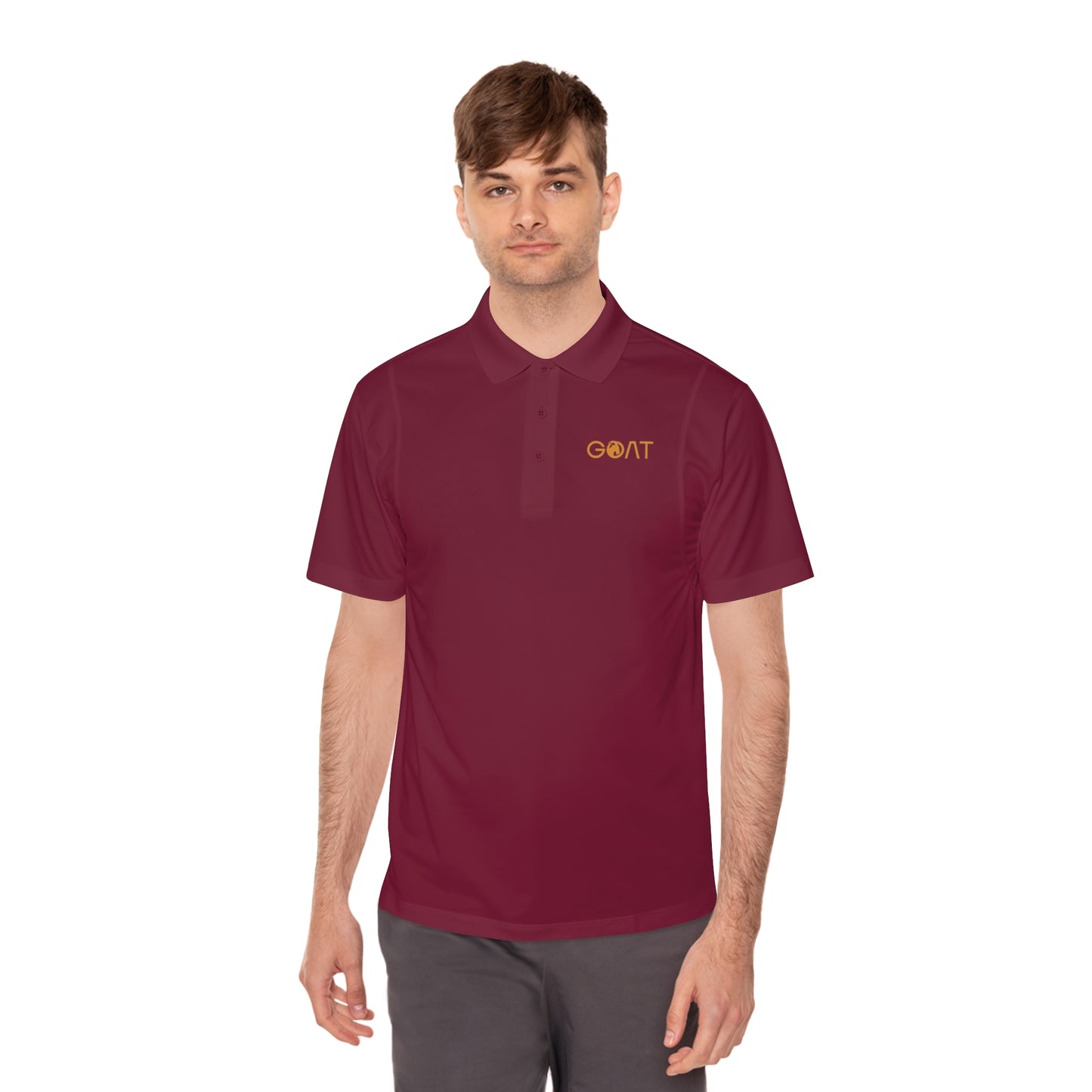 Men's G.O.A.T. Sports Polo Shirt - BeeMify - Performance Activewear for Athletes