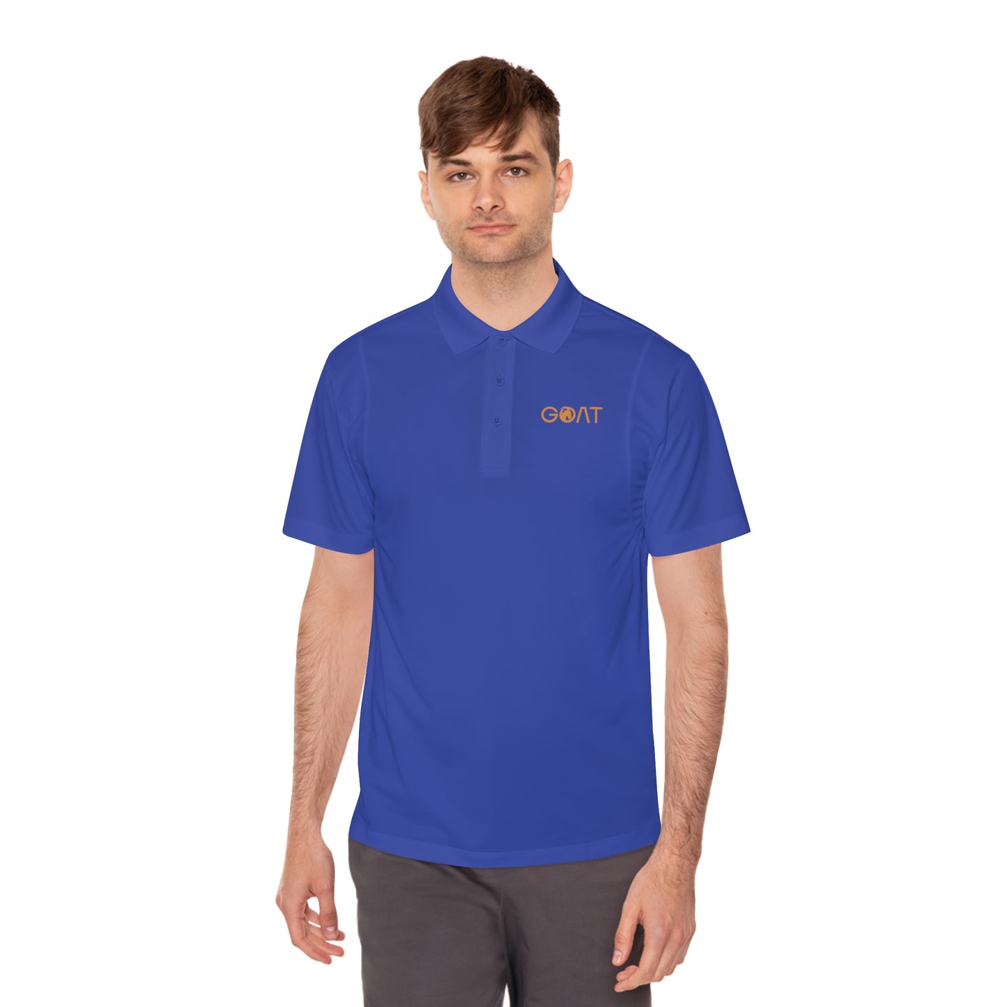 Men's G.O.A.T. Sports Polo Shirt - BeeMify - Performance Activewear for Athletes