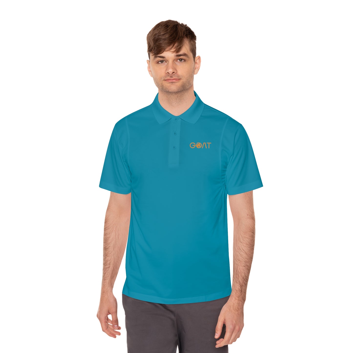 Men's G.O.A.T. Sports Polo Shirt - BeeMify - Performance Activewear for Athletes