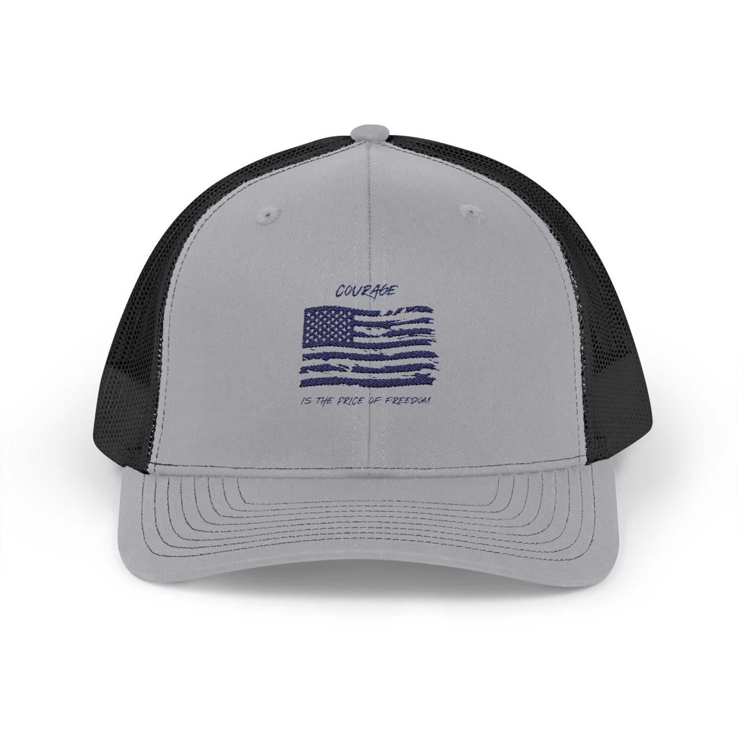 Courage Snapback Trucker Cap | Richardson Embroidered Hat for Freedom Lovers