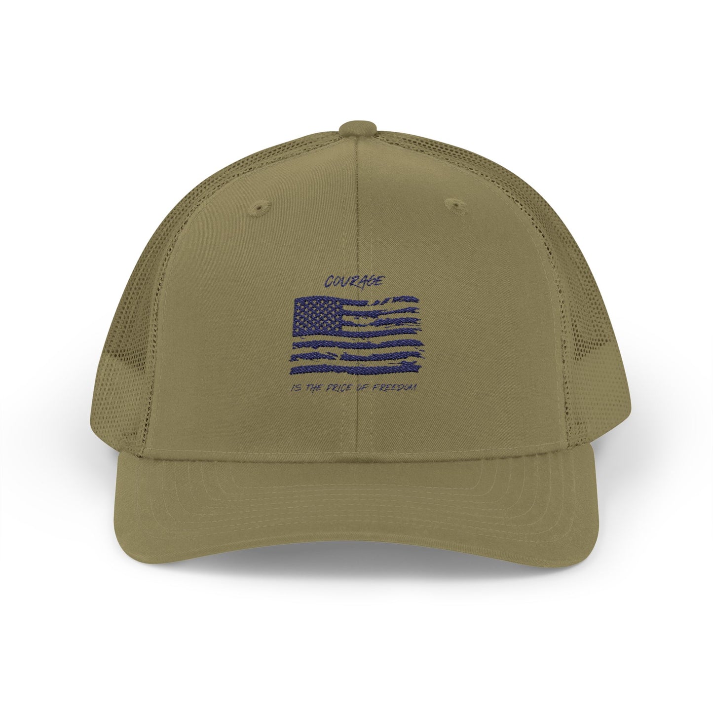 Courage Snapback Trucker Cap | Richardson Embroidered Hat for Freedom Lovers