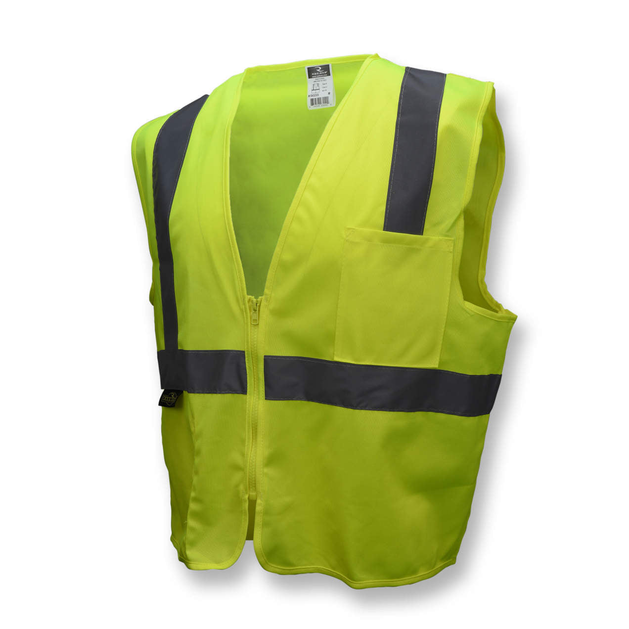 Radians SV2Z Type R Class 2 Economy Solid Safety Vest w/ Zipper