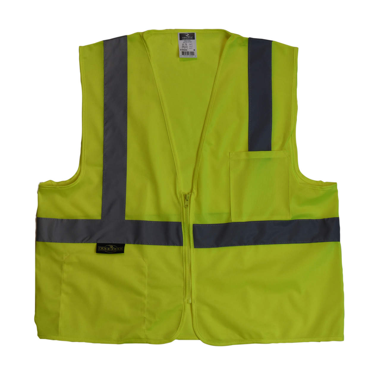 Radians SV2Z Type R Class 2 Economy Solid Safety Vest w/ Zipper