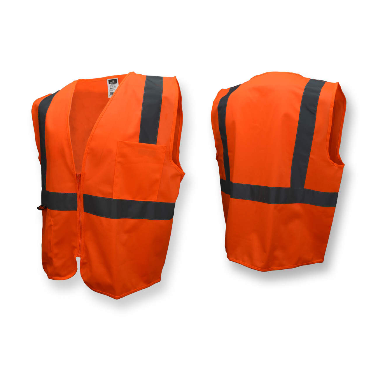 Radians SV2Z Type R Class 2 Economy Solid Safety Vest w/ Zipper
