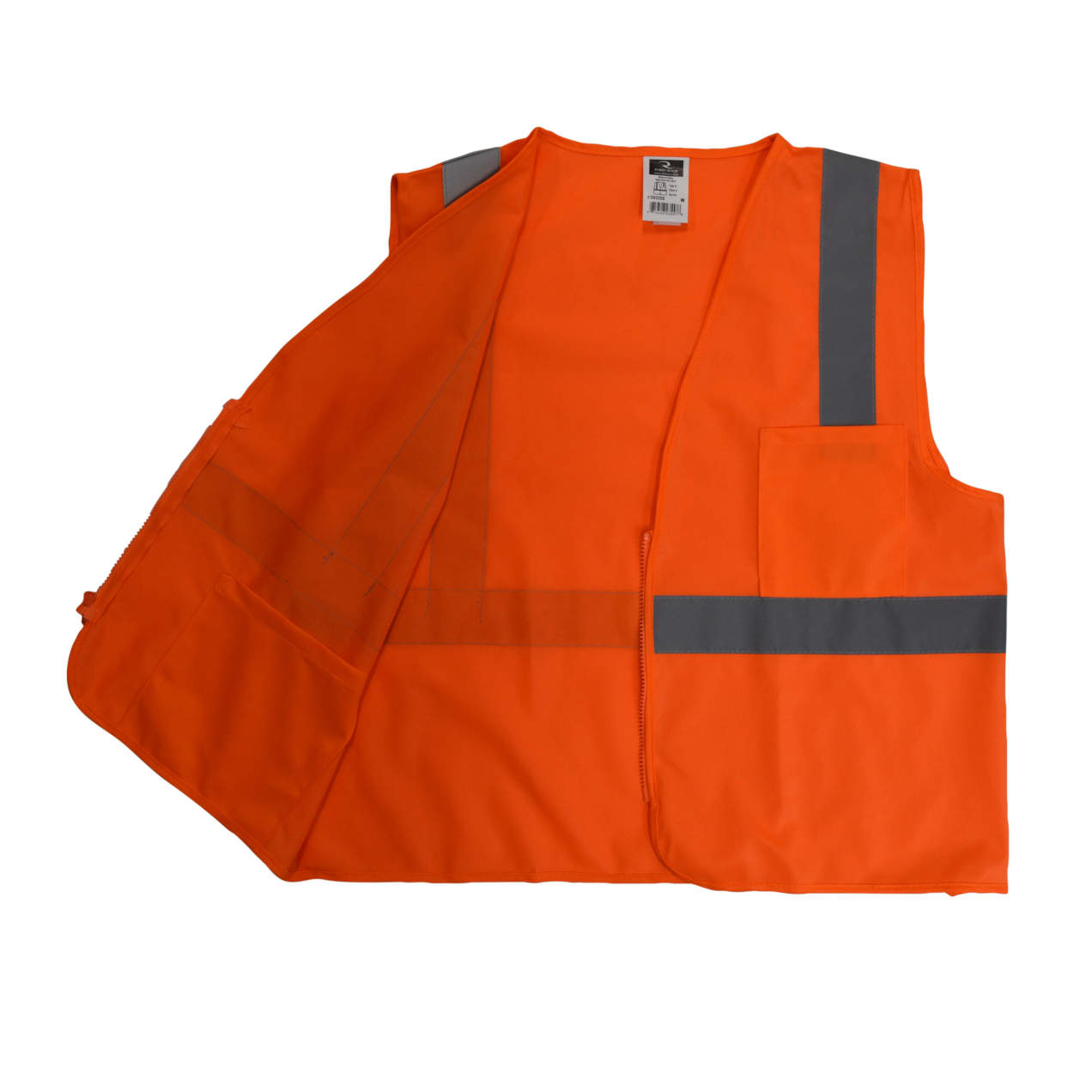 Radians SV2Z Type R Class 2 Economy Solid Safety Vest w/ Zipper