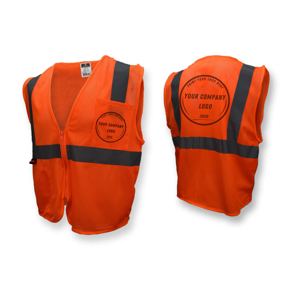 Radians SV2Z Type R Class 2 Economy Mesh Safety Vest w/ Zipper