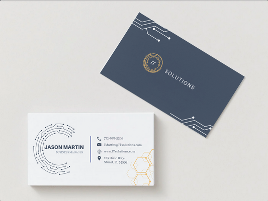 Professional Business Cards - 3.5in x 2in Landscape - 100 Count