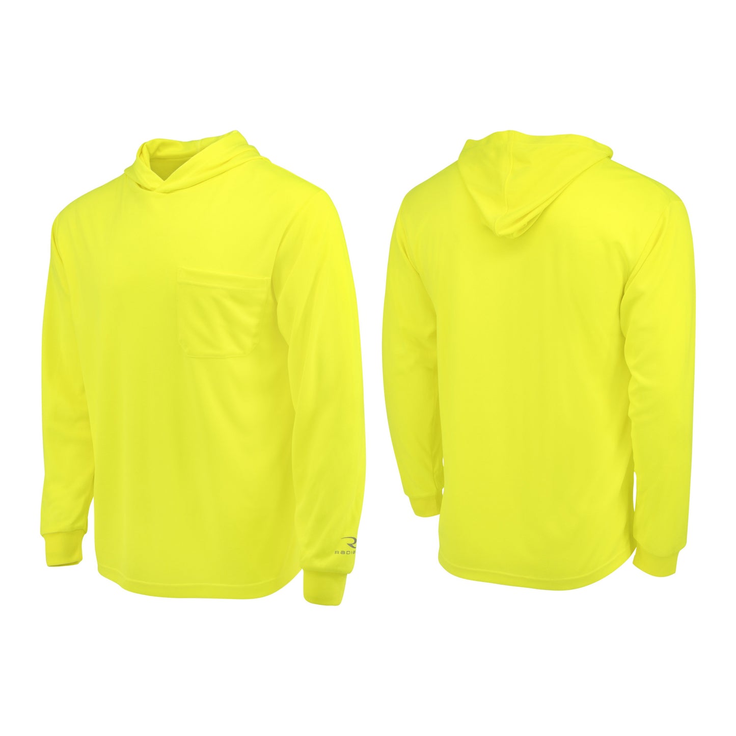 Hi-Vis Hooded Mesh Long Sleeve Shirt w/ UV Protection - Non Rated